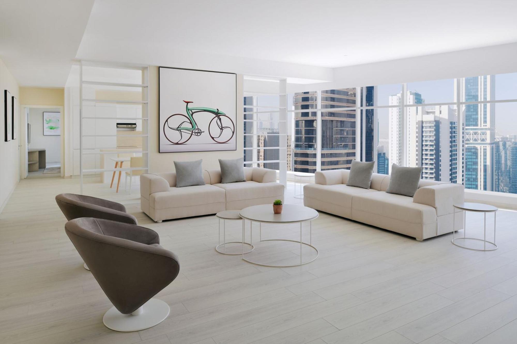 Element By Westin West Bay Doha Hotell Eksteriør bilde The interior of a typical condominium
